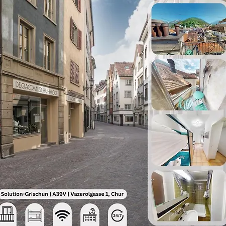 Zentral Altstadt - Bahnhofsnah - - Bernina Express - Solution-grischun * تشر