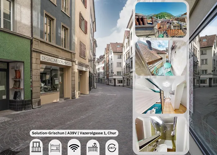 Zentral Altstadt - Bahnhofsnah - - Bernina Express - Solution-grischun * تشر